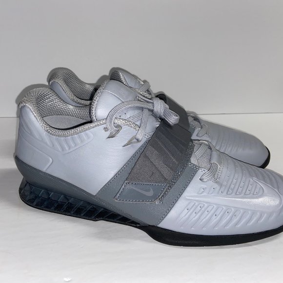 Nike Romaleos 3XD Weightlifting Gym Shoes AO7987-010 Silver Gray Size US 12.5 main image 4